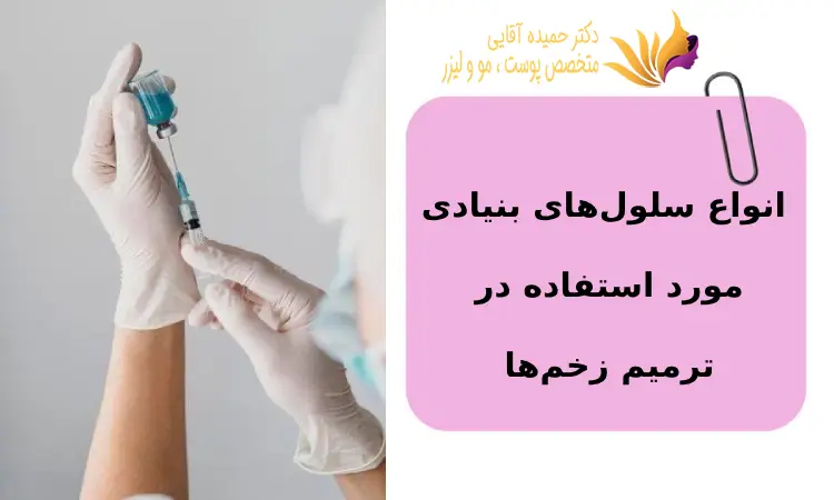 انواع سلولهای بنیادی مورد استفاده در ترمیم زخمها